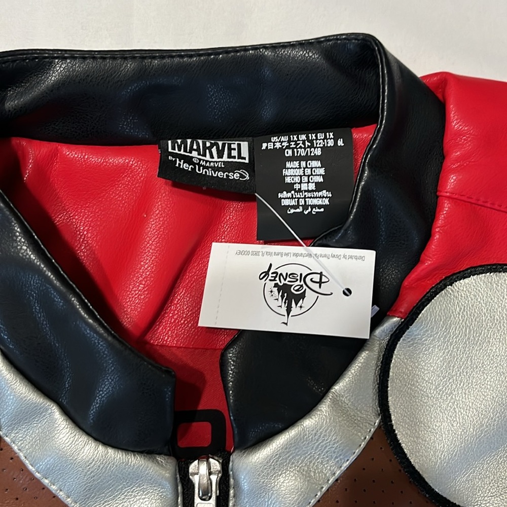 Marvel Her Universe THOR Faux Leather Jacket Love and Thunder Plus Size 1X NWT - Picture 5 of 13